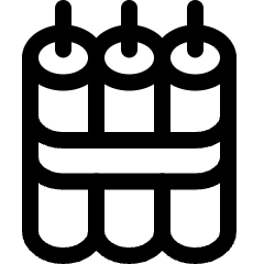 Bomb Explosive Belt Icon from Ultimate Regular Set