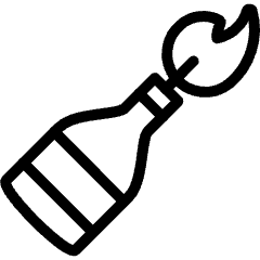 Bomb Fire Bottle Icon from Ultimate Light Set