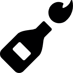 Bomb Fire Bottle Icon from Ultimate Bold Set