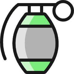 Bomb Grenade Icon from Ultimate Colors Set