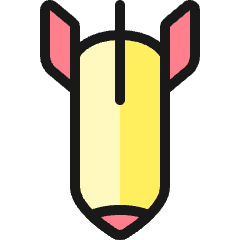 Bomb Rocket 1 Icon from Ultimate Colors Set