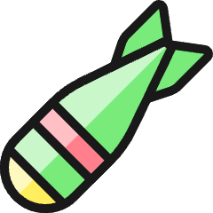 Bomb Rocket Icon from Ultimate Colors Set