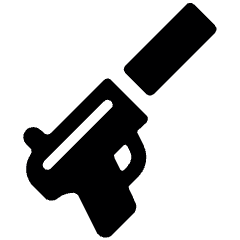 Gun Silent Icon from Ultimate Bold Set