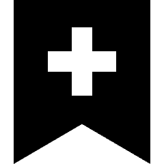 Add Bookmark Icon from Sharp Solid Set