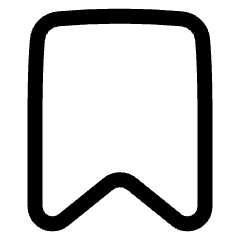 Bookmark 1 Icon from Plump Line Set