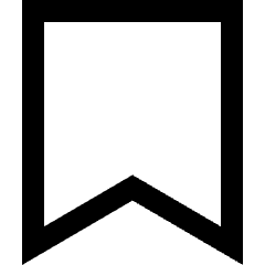 Bookmark Icon from Sharp Line Set