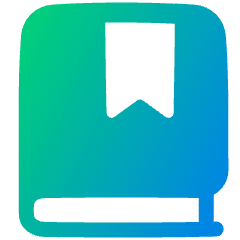 Bookmark Book Icon from Plump Gradient Set