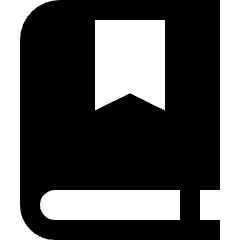Bookmark Book Icon from Sharp Solid Set