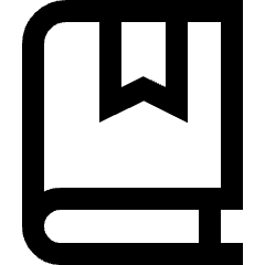 Bookmark Book Icon from Sharp Line Set