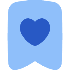 Bookmark Favorite Heart Icon from Flex Flat Set