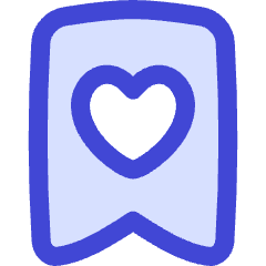 Bookmark Favorite Heart Icon from Flex Duo Set