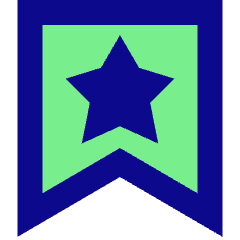 Bookmark Favorite Star Icon from Sharp Pop Set