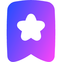 Bookmark Favorite Star Icon from Flex Gradient Set