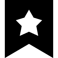 Bookmark Favorite Star Icon from Sharp Solid Set