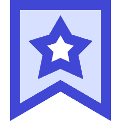 Bookmark Favorite Star Icon from Sharp Duo Set