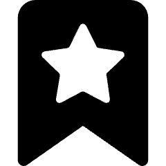 Bookmark Favorite Star Icon from Core Solid Set