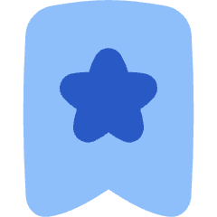 Bookmark Favorite Star Icon from Flex Flat Set
