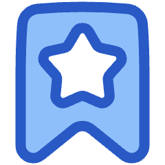 Bookmark Favorite Star Icon from Plump Duo Set