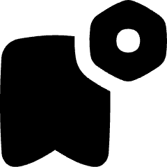Bookmark Setting Bolt Nut Icon from Flex Solid Set