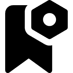 Bookmark Setting Bolt Nut Icon from Core Solid Set