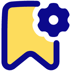 Bookmark Setting Gear Icon from Plump Pop Set