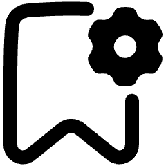Bookmark Setting Gear Icon from Plump Remix Set
