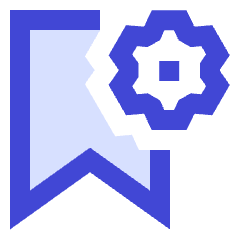 Bookmark Setting Gear Icon from Sharp Duo Set