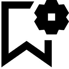 Bookmark Setting Gear Icon from Sharp Remix Set