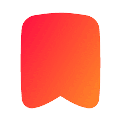 Bookmark Solo Icon from Flex Gradient Set