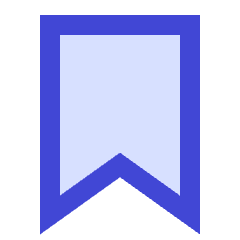 Bookmark Solo Icon from Sharp Duo Set
