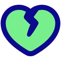 Broken Heart Icon from Plump Pop Set