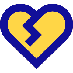 Broken Heart Icon from Sharp Pop Set