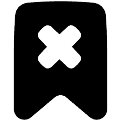 Delete Bookmark Icon from Plump Solid Set