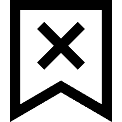 Delete Bookmark Icon from Sharp Line Set