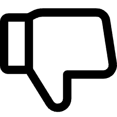 Dislike 1 Icon from Core Line Set