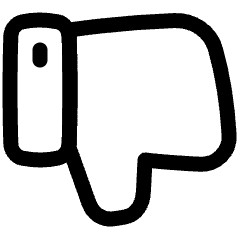 Dislike 1 Icon from Plump Line Set