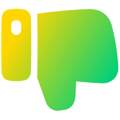 Dislike 1 Icon from Plump Gradient Set