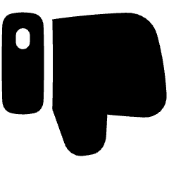 Dislike 1 Icon from Plump Solid Set