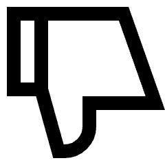 Dislike 1 Icon from Sharp Line Set