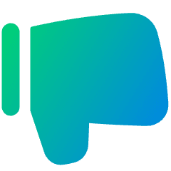 Dislike 2 Icon from Plump Gradient Set