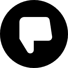 Dislike Circle Icon from Core Solid Set