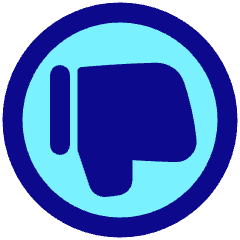 Dislike Circle Icon from Plump Pop Set