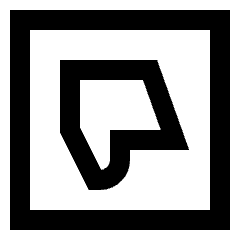 Dislike Square Icon from Sharp Line Set