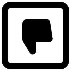 Dislike Square Icon from Core Remix Set