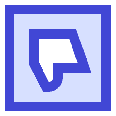 Dislike Square Icon from Sharp Duo Set