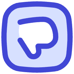 Dislike Square Icon from Flex Duo Set