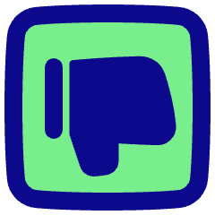 Dislike Square Icon from Plump Pop Set