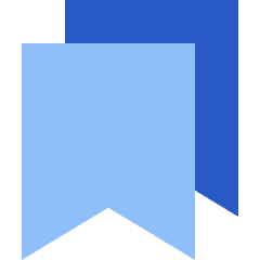 Double Bookmark Icon from Sharp Flat Set