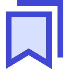 Double Bookmark Icon from Sharp Duo Set