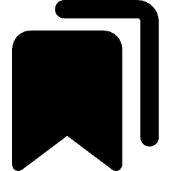 Double Bookmark Icon from Core Solid Set